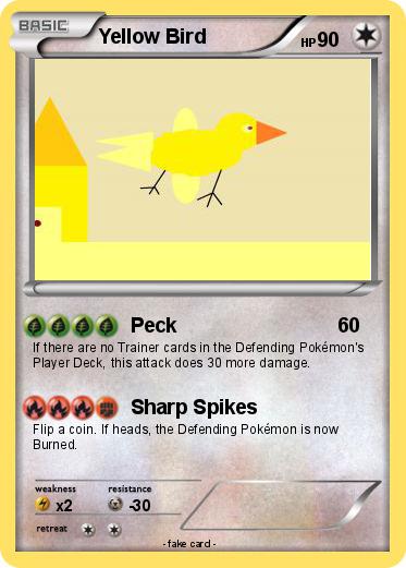 Pokemon Yellow Bird