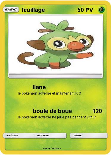Pokemon feuillage