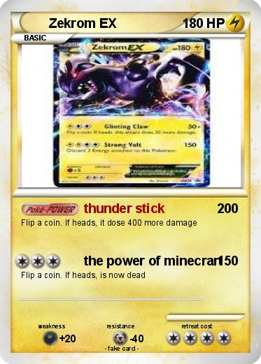 Pokemon Zekrom EX