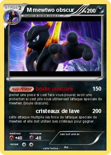 Pokemon M mewtwo obscur