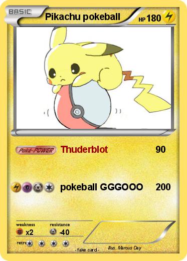 Pokemon Pikachu pokeball