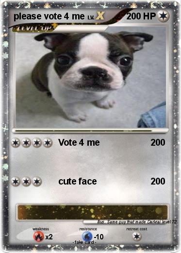 Pokemon please vote 4 me