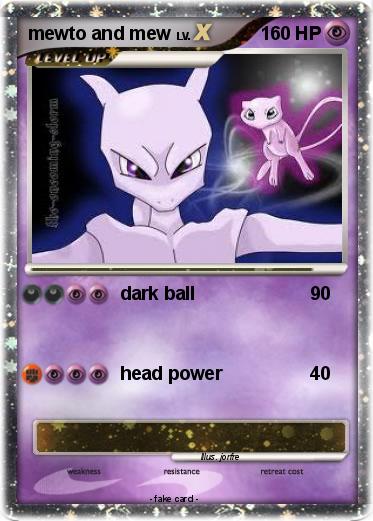Pokemon mewto and mew