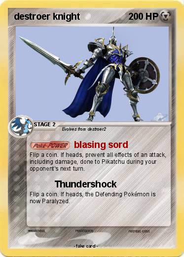 Pokemon destroer knight