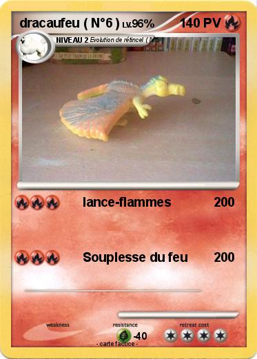 Pokemon dracaufeu ( N°6 )