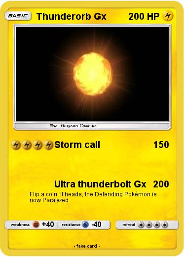 Pokemon Thunderorb Gx