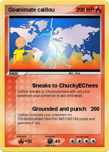 Pokemon Goanimate caillou