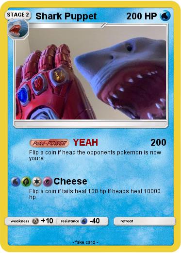 Pokemon Shark Puppet