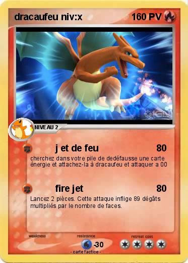 Pokemon dracaufeu niv:x