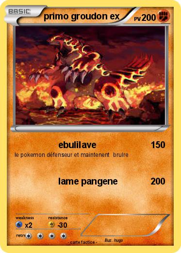 Pokemon primo groudon ex