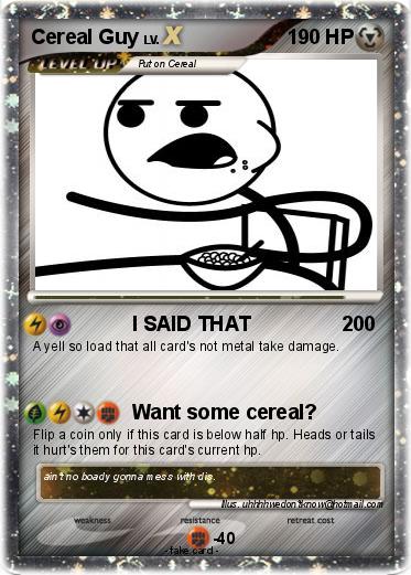 Pokemon Cereal Guy