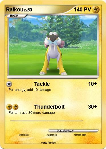 Pokemon Raikou