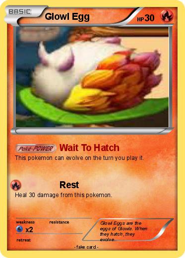 Pokemon Glowl Egg