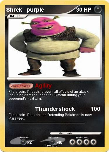 Pokemon Shrek   purple