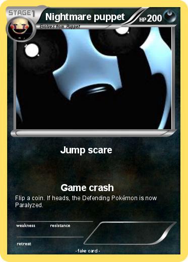 Pokemon Nightmare puppet