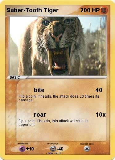 Pokemon Saber-Tooth Tiger