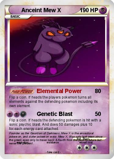 Pokemon Anceint Mew X