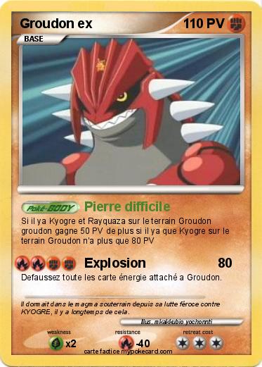 Pokemon Groudon ex