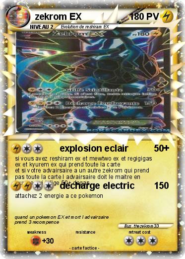 Pokemon zekrom EX