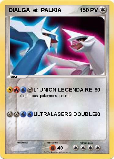 Pokemon DIALGA  et  PALKIA