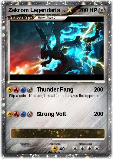 Pokemon Zekrom Legendaris