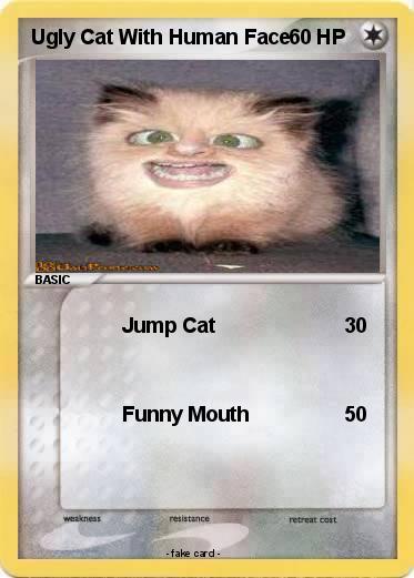 Pokemon Ugly Cat With Human Face