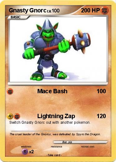 Pokemon Gnasty Gnorc