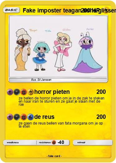 Pokemon Fake imposter teagan tisha glissen en flutter