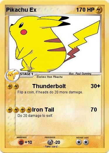 Pokemon Pikachu Ex
