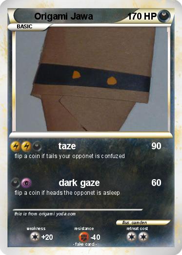 Pokemon Origami Jawa