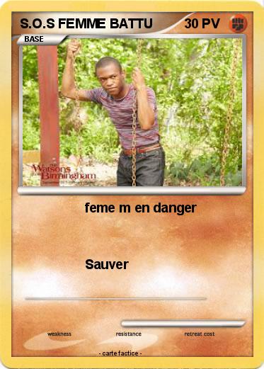 Pokemon S.O.S FEMME BATTU