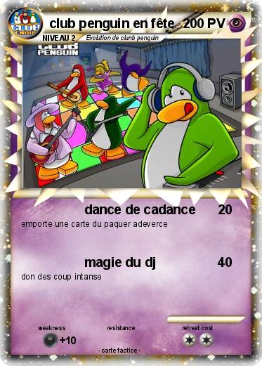 Pokemon club penguin en fête