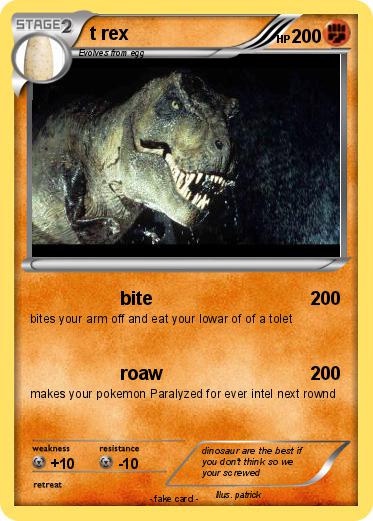 Pokemon t rex