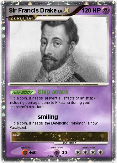 Pokemon Sir Francis Drake