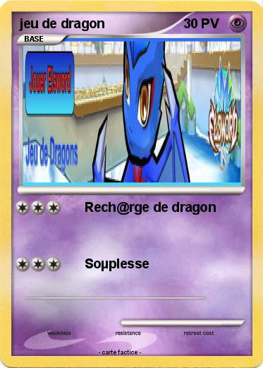 Pokemon jeu de dragon