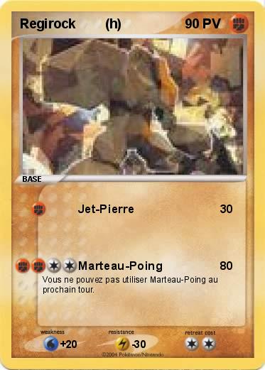 Pokemon Regirock        (h)                  
