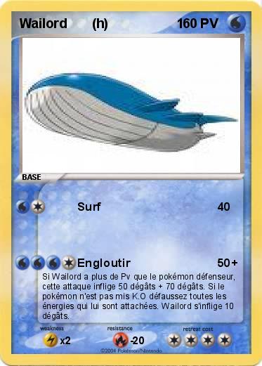 Pokemon Wailord       (h)                   1