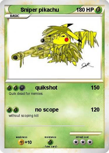 Pokemon Sniper pikachu