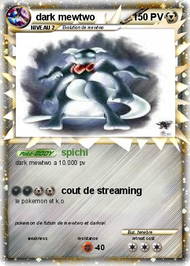 Pokemon dark mewtwo