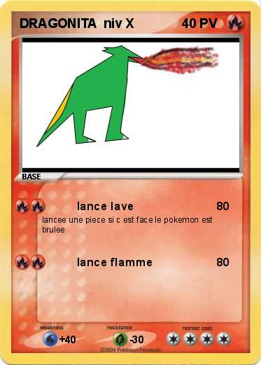 Pokemon DRAGONITA  niv X