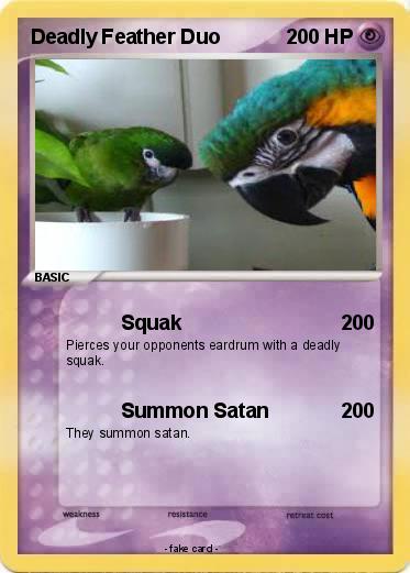 Pokemon Deadly Feather Duo