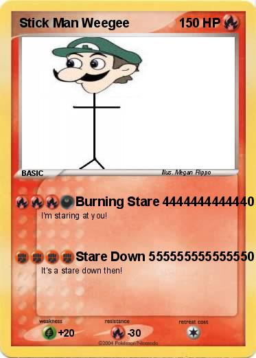 Pokemon Stick Man Weegee