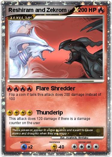 Pokemon Reshiram and Zekrom