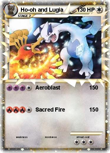 Pokemon Ho-oh and Lugia