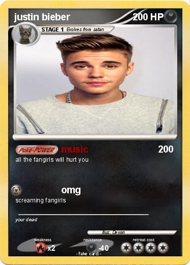 Pokemon justin bieber