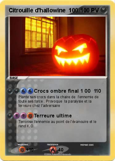 Pokemon Citrouille d'hallowine  100