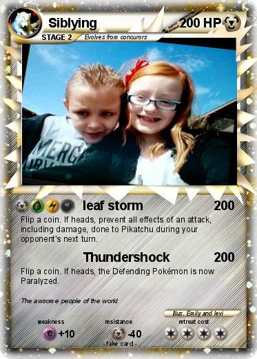 Pokemon Siblying