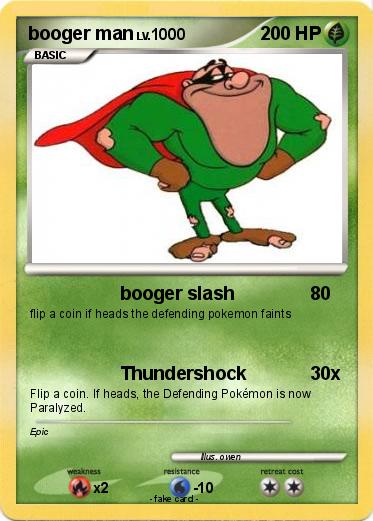 Pokemon booger man