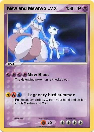 Pokemon Mew and Mewtwo Lv.X