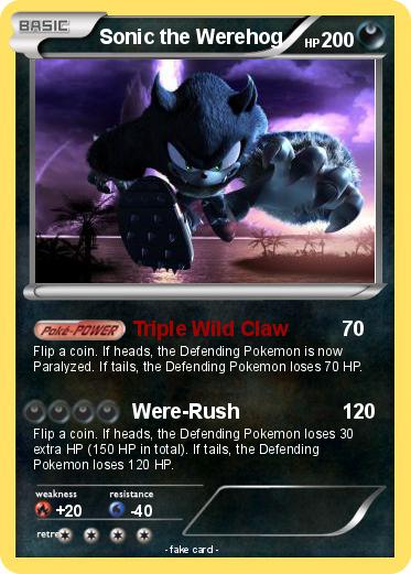 Pokemon Sonic the Werehog